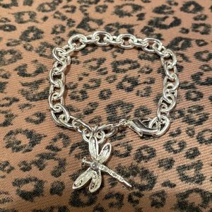 New Sterling Silver dragonfly  bracelet